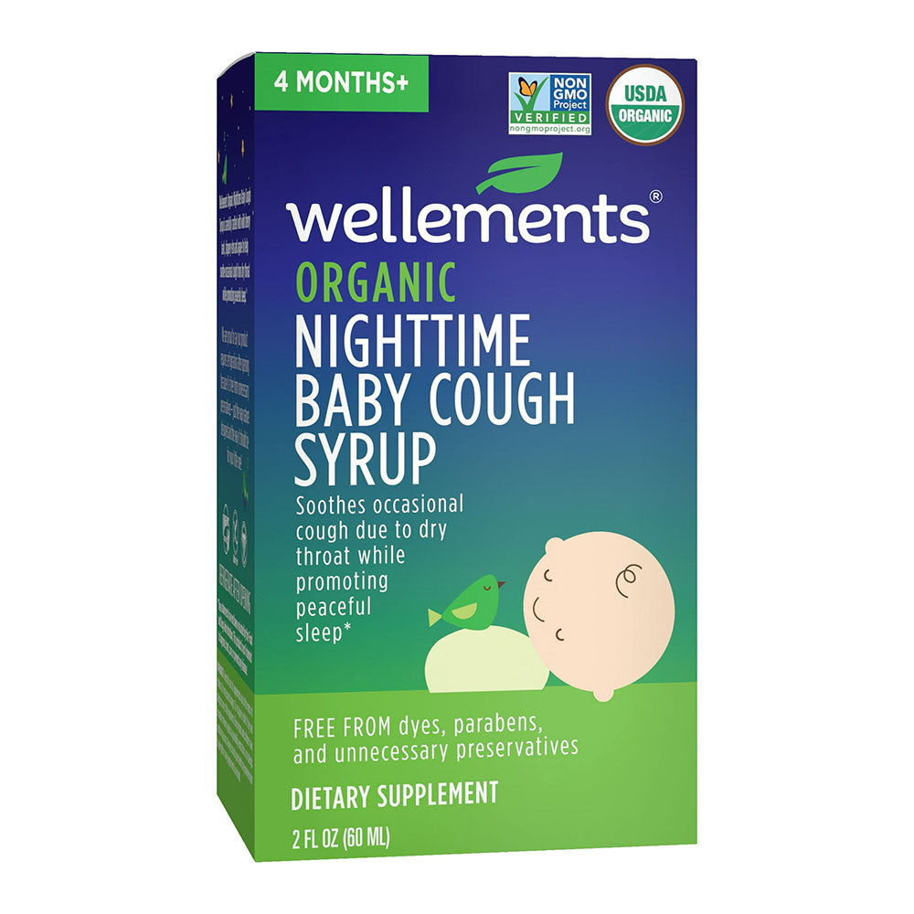Wellements Organic Night Time Baby Cough Syrup, 2 Oz